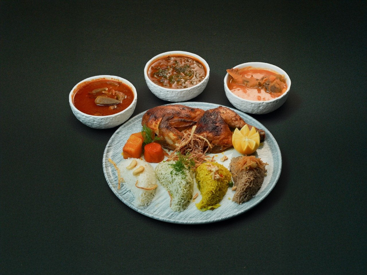 نصف دجاجة عالتمن